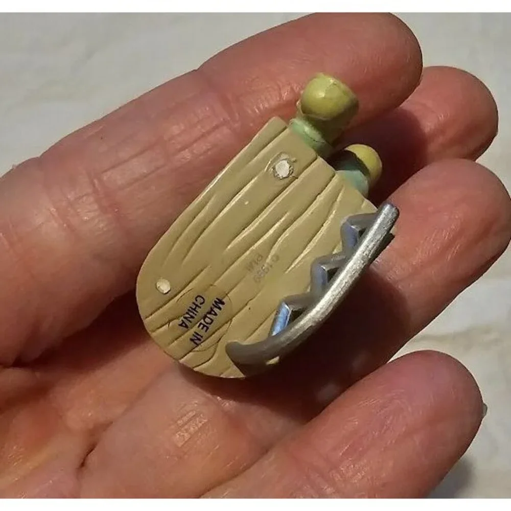 Precious Moments Mini Christmas Ornament Sled Boy Heirloom Enesco 2000 Vintage